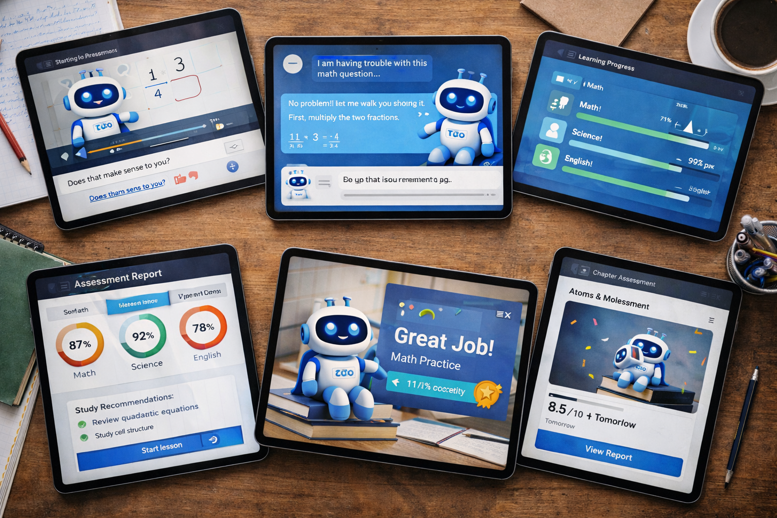 Student using laptop for learning