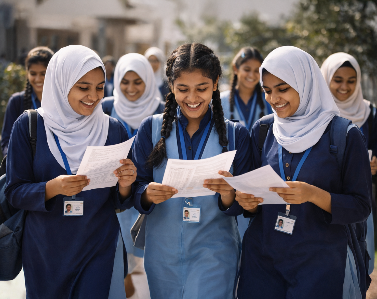 Student celebrating success